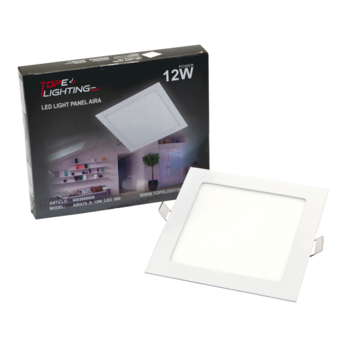 12W square recessed LED panel AIRA