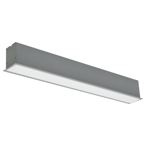 20W recessed linear grey LED luminaire 