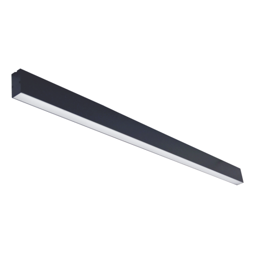 40W black linear LED luminaire with PIR sensor LOTA_SENS