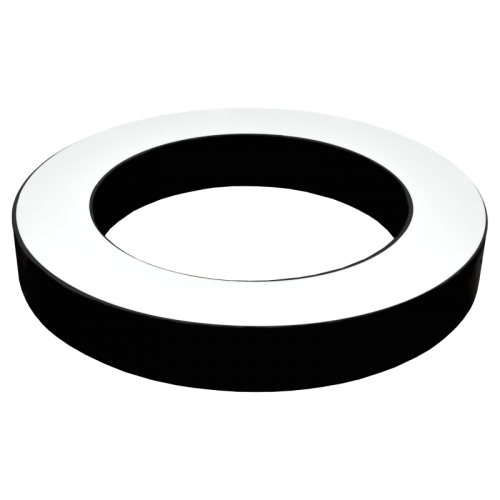 36W black, round LED luminaire MEKA