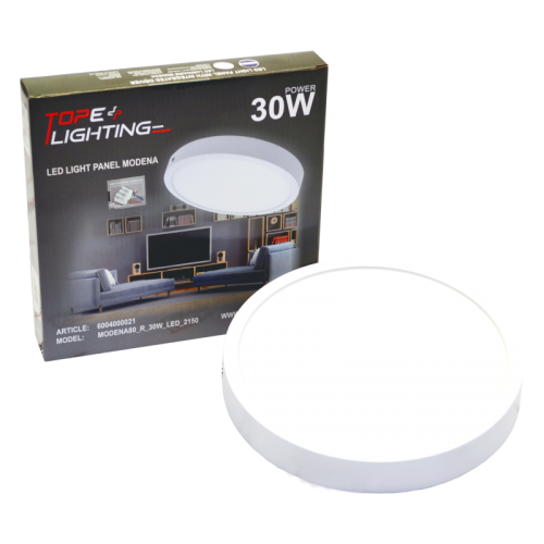 30W round, surface LED panel MODENA