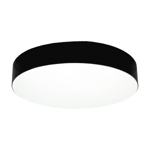 60W black, round LED luminaire MORA emergency