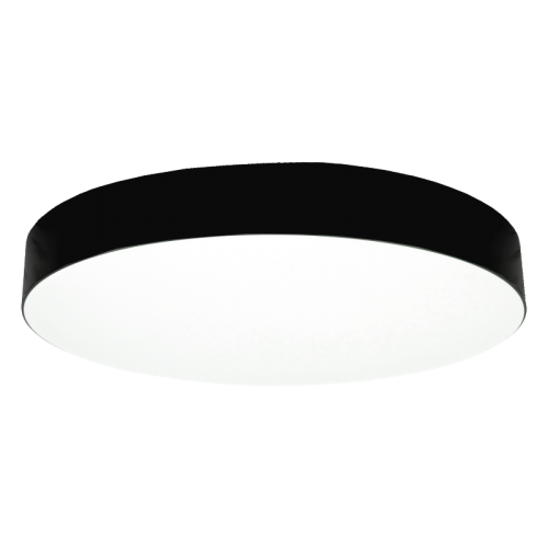 70W black, round LED luminaire MORA