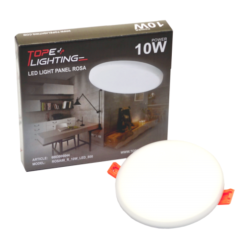 10W round, recessed LED panel ROSA_EMERGENCY