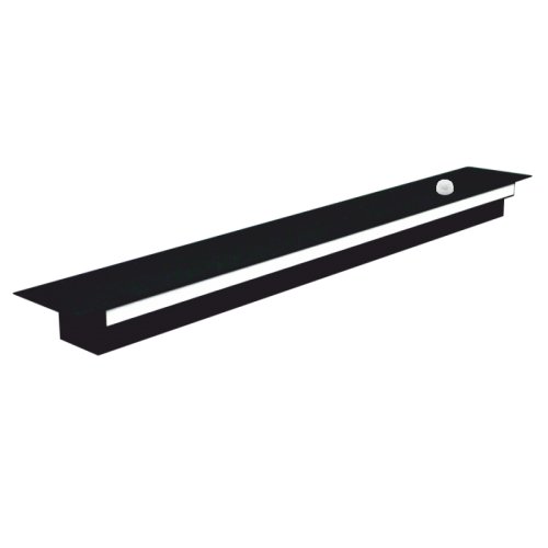 45W juodas linijinis LED šviestuvas su PIR judesio davikliu TAMNA_SENS