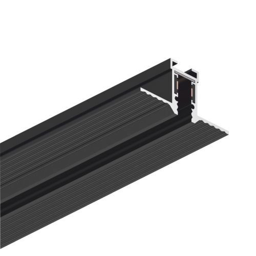 MAGNETINĖ LED SISTEMA TEIDE, Įmontuojamas bėgelis 3 m (užglaistomas), juodas
